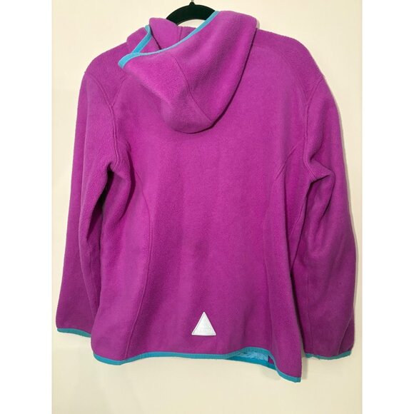 L.L.Bean GIRLS Fleece Jacket With Hood‎ & Zip Pockets Girls Size 18 Juniors - Picture 5 of 10